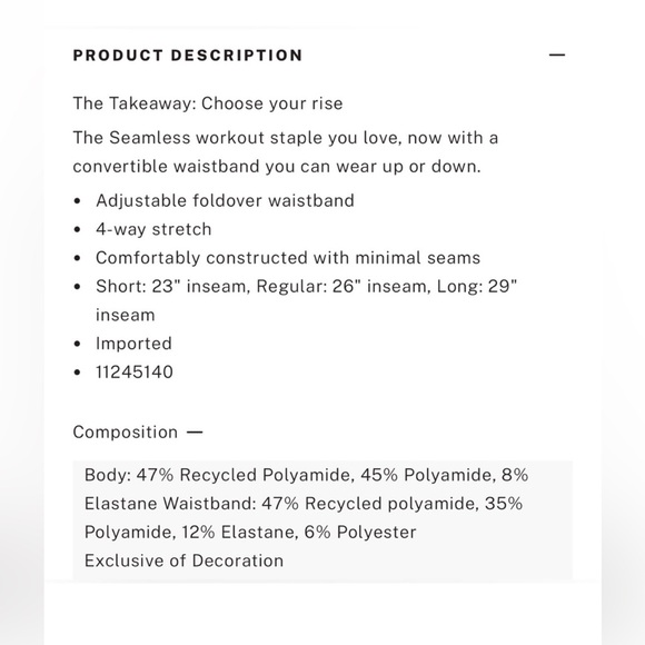 VS PINK FLIP IT SEAMLESS FOLD OVER LEGGINGS! BLACK! SIZE LARGE!NWT!MSRP$45! - Picture 8 of 9